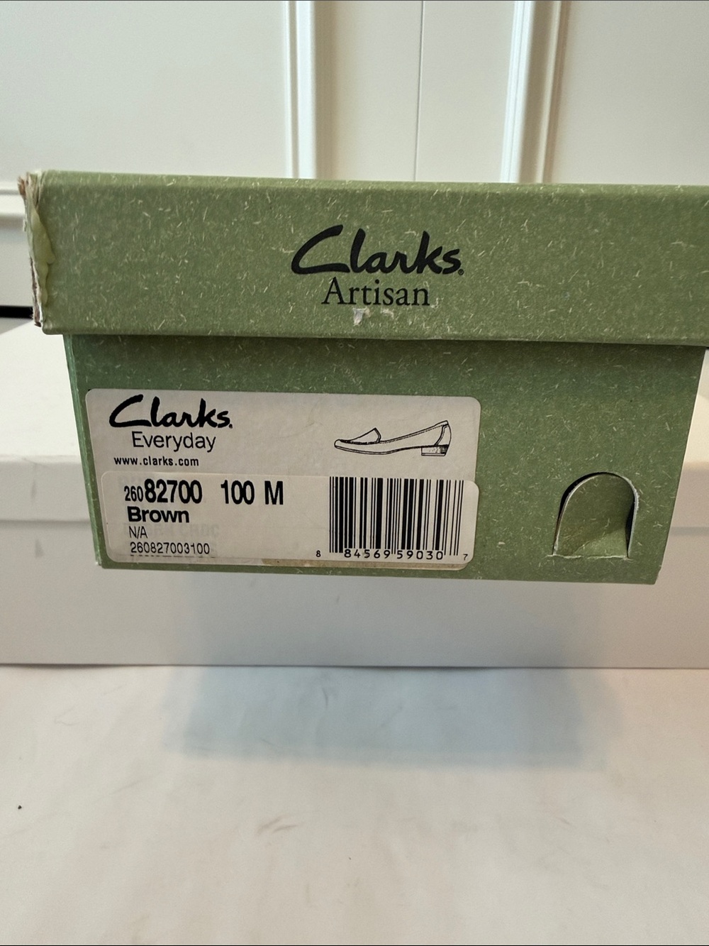 Women's Clarks Croc-Embossed Leather Loafers in Dark Brown - Picture 7 of 7
